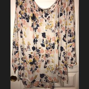 Lucky brand floral blouse.
